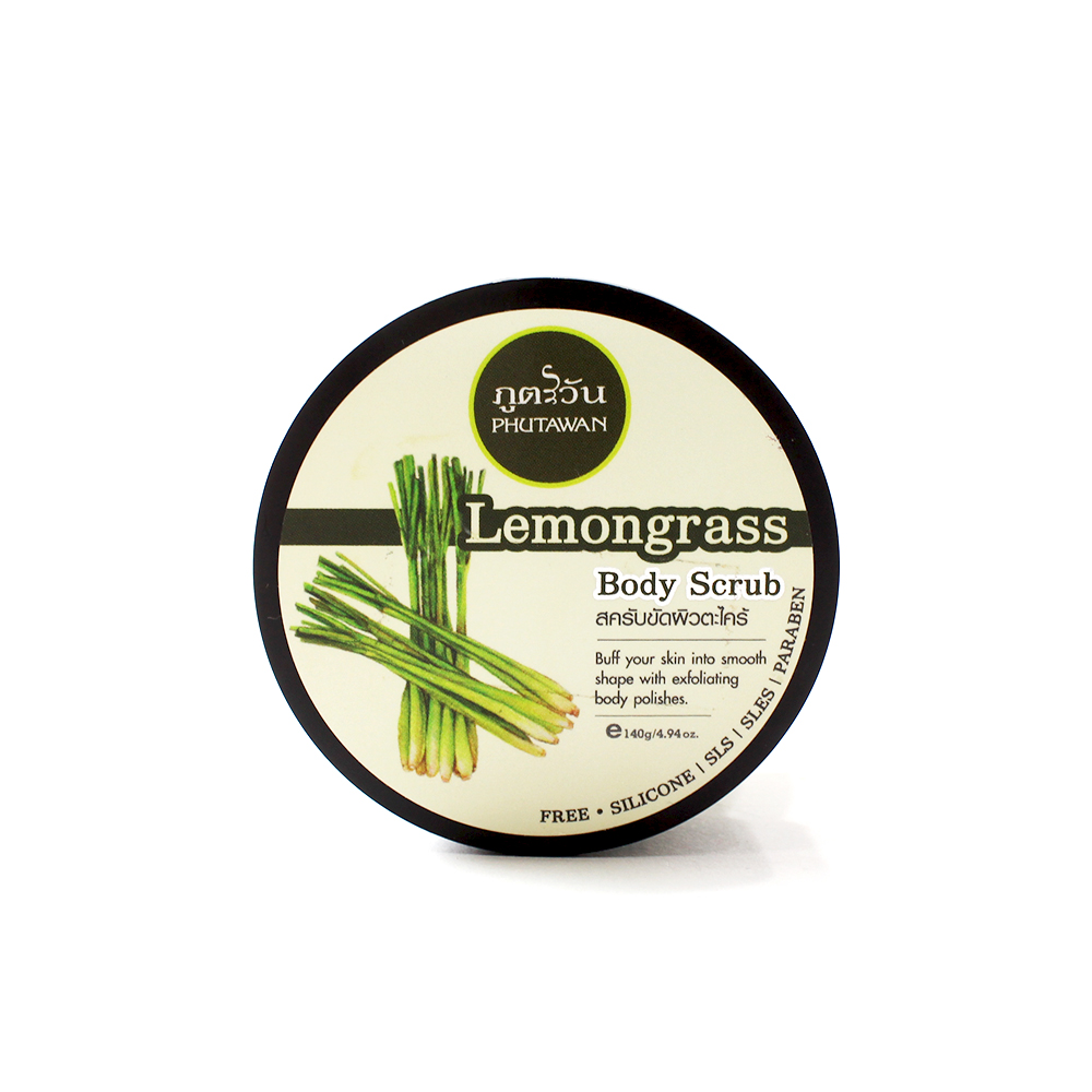 Phutawan Lemongrass Body Scrub 140 gr. Thailand 100% Original Product from Thailand MADE IN THAILAND